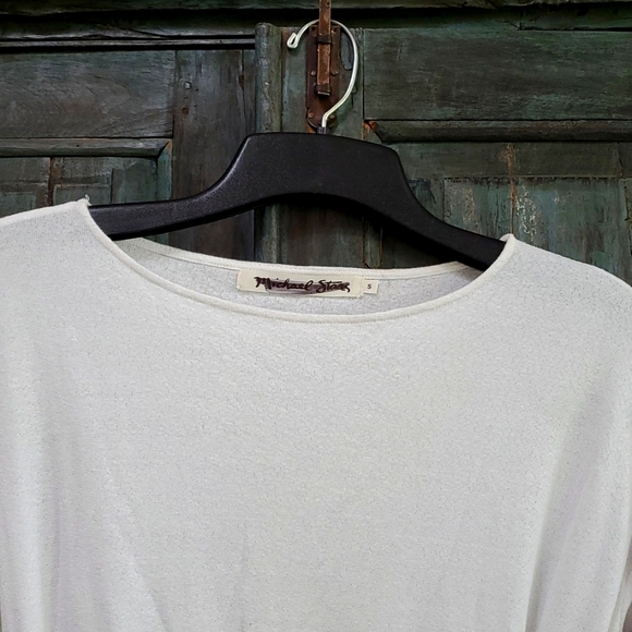 Michael Stars Ruched Bodycon Midi Dress in White, Size Small, NWOT - Picture 4 of 9